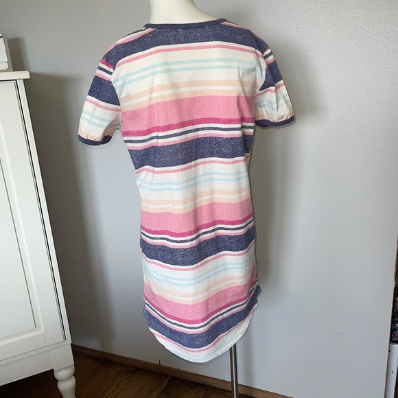 Vans Striped Beach Vibes Skater Dress Size Small 100% Cotton Summer Excellent - Picture 7 of 8